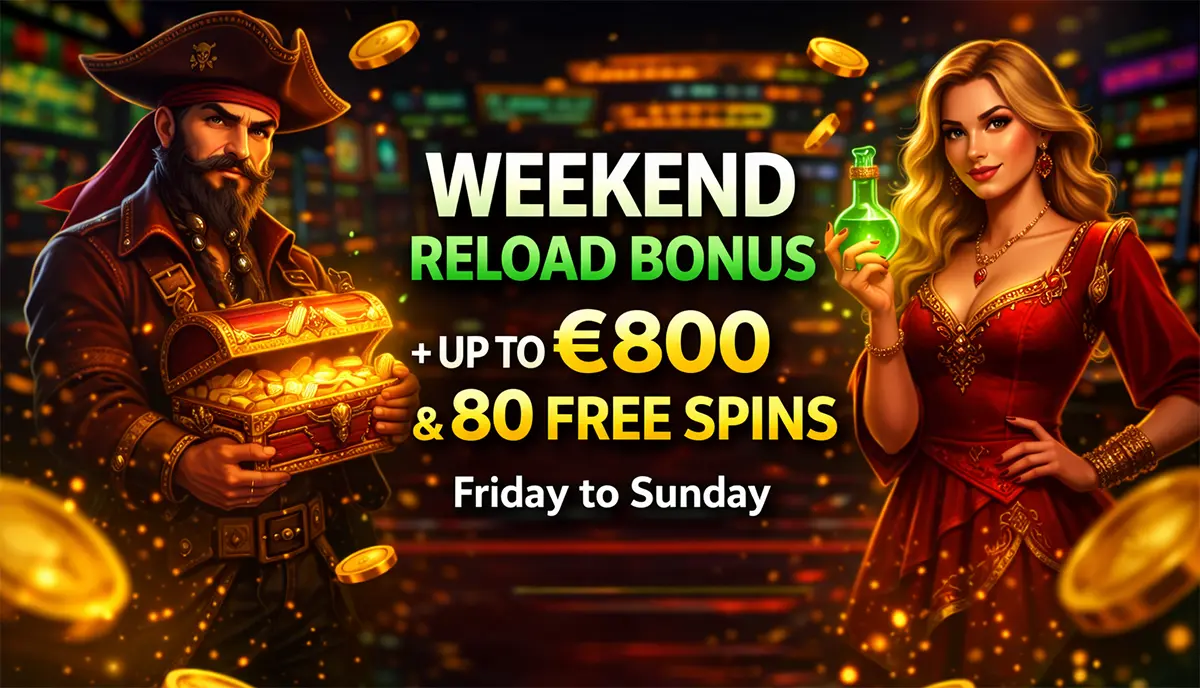 Tikitaka Casino weekend reload bonus free spins