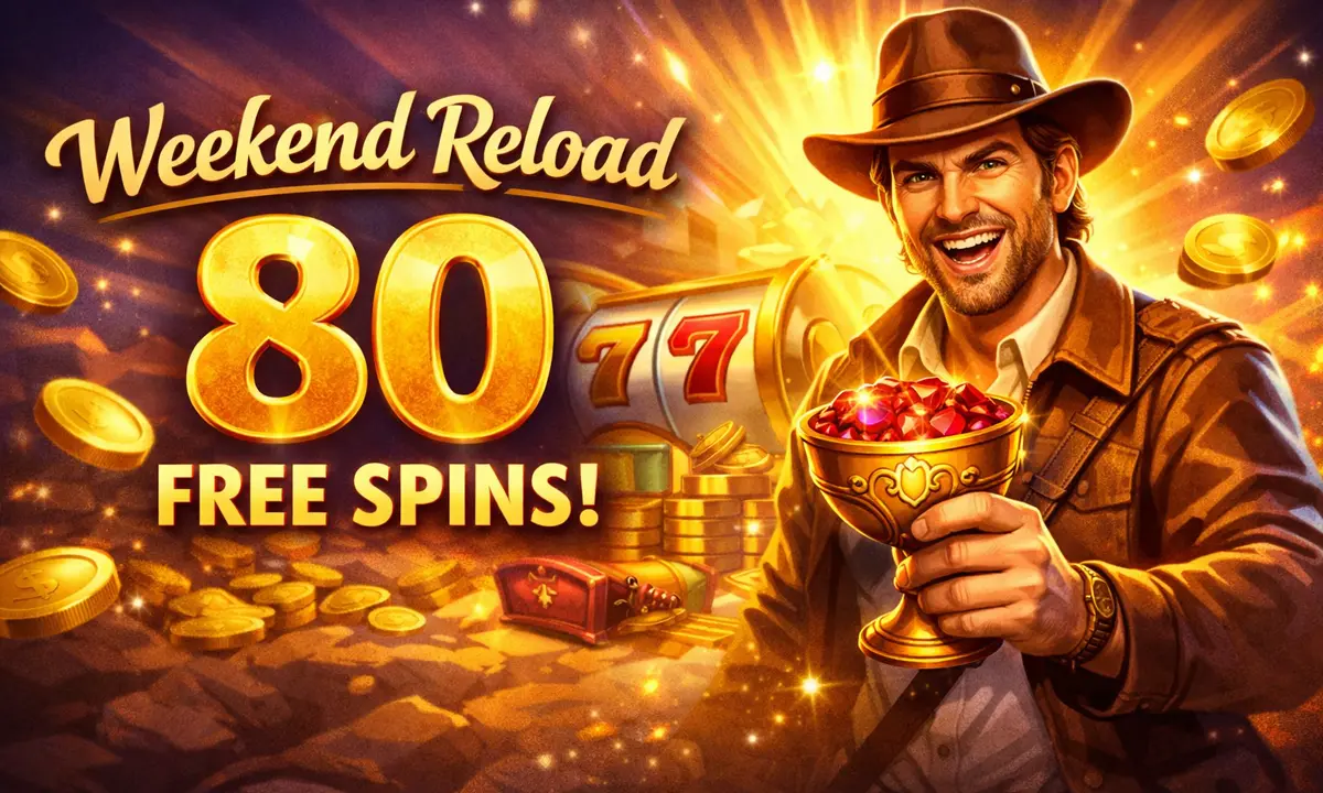 Tikitaka Casino weekend reload 80 free spins bonus