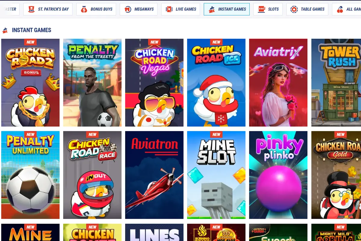 Best instant games at Tikitaka Casino